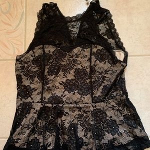 Peplum Lace top  NWT